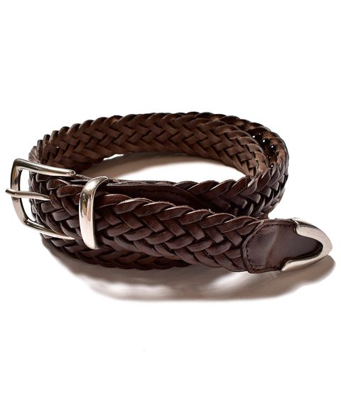 Pull Up Leather Mesh Belt (DBR) / レザーメッシュベルト