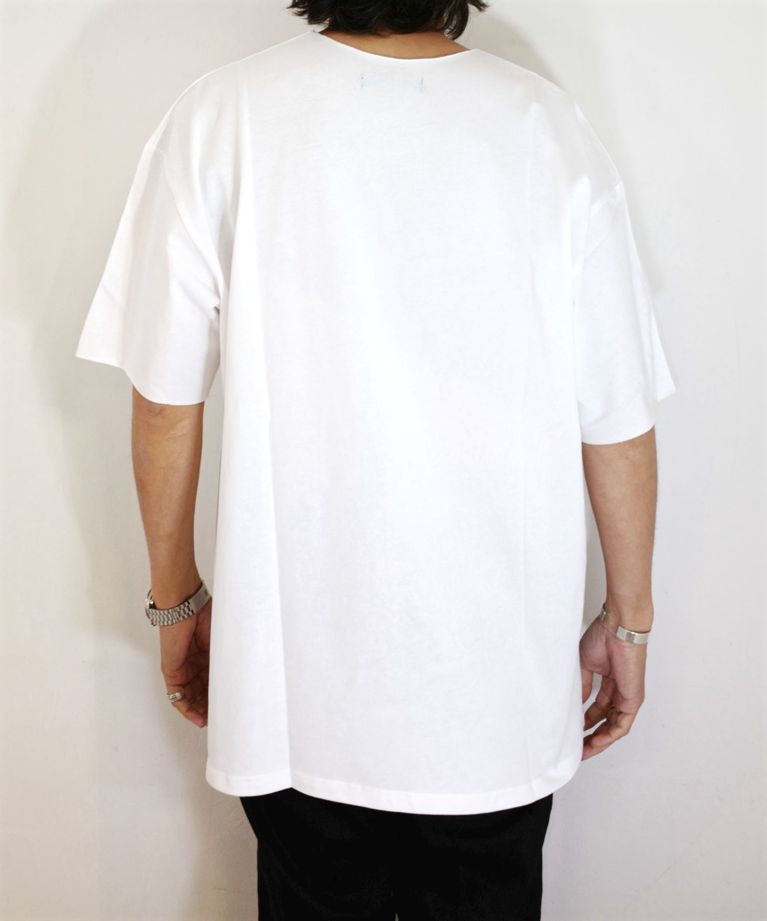 ROTTWEILER - R9 CUT OFF TEE (WHITE) / オリジナル カットオフ Tシャツ | LOOPHOLE