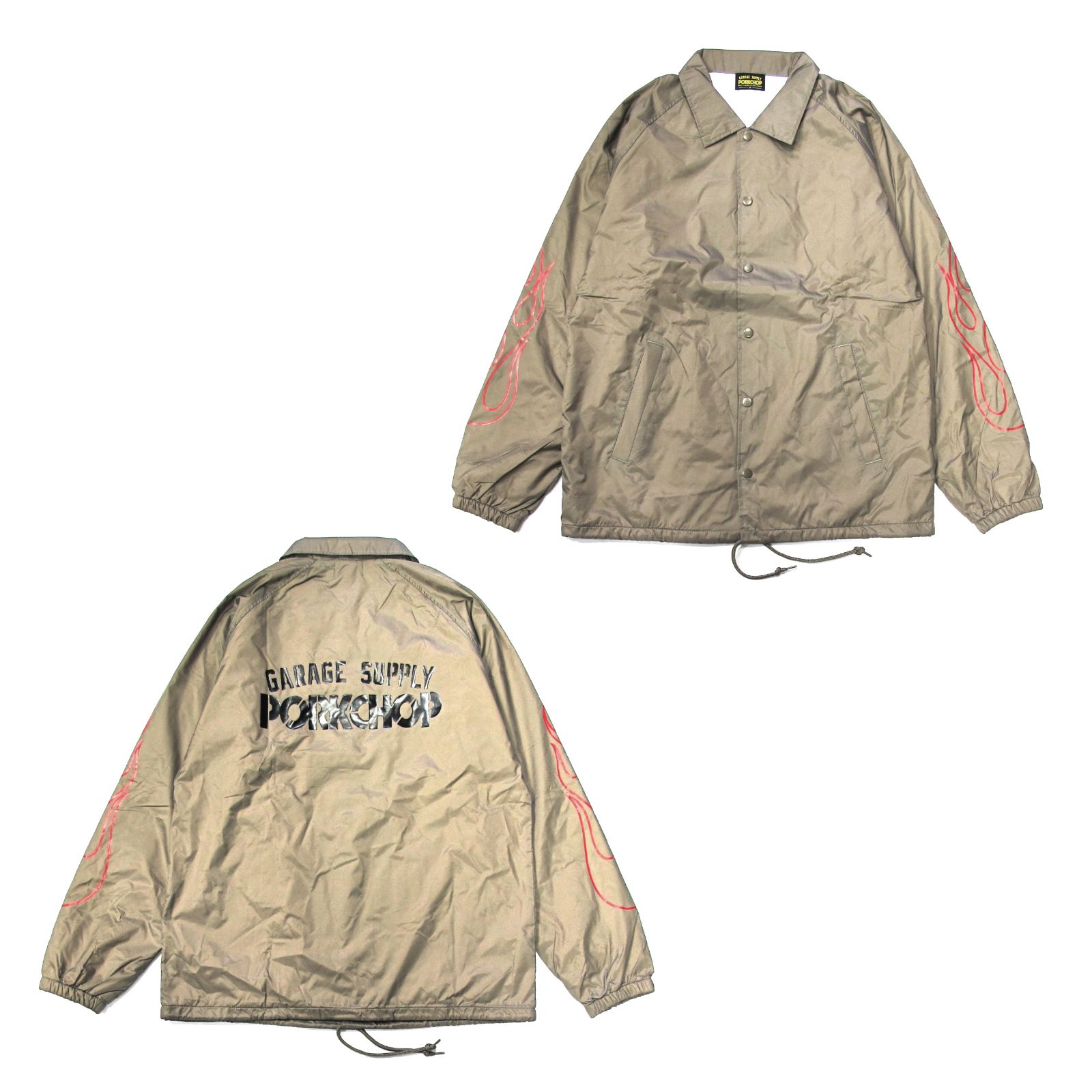 PORKCHOP - BLOCK STENCIL COACH JKT (BLACK) / ブロックステンシル