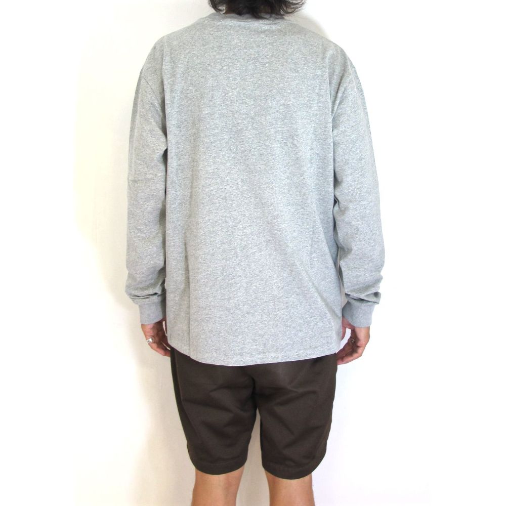 ロゴ刺繍 L/S Tee (GRAY)