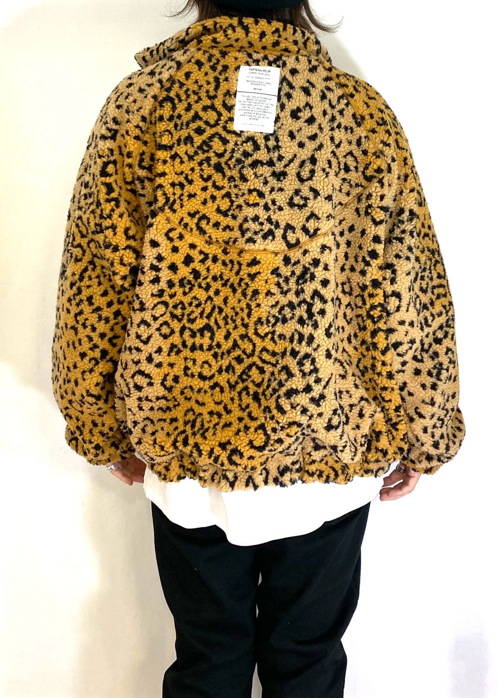 REVERSIBLE FLEECE JACKET (BLACK×LEOPARD) / リバーシブル フリース ジャケット