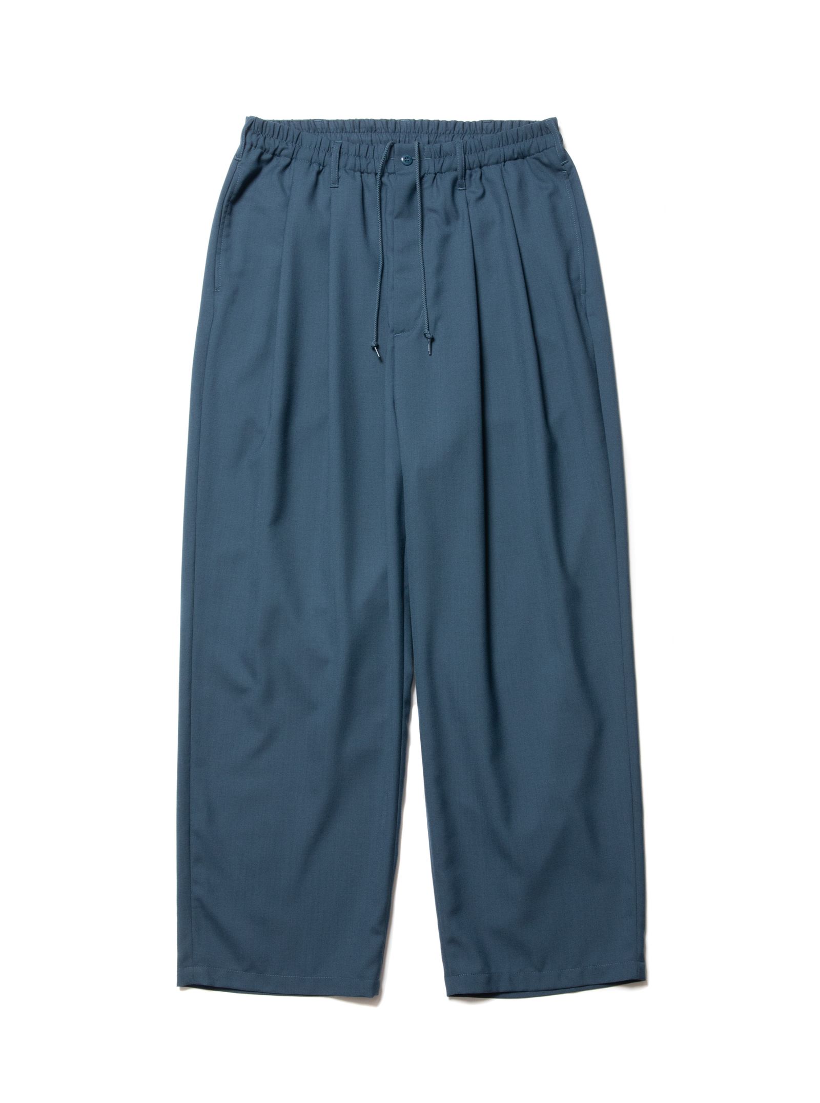 COOTIE PRODUCTIONS - T/W 2 TUCK EASY PANTS (BLACK) / ポリウール 