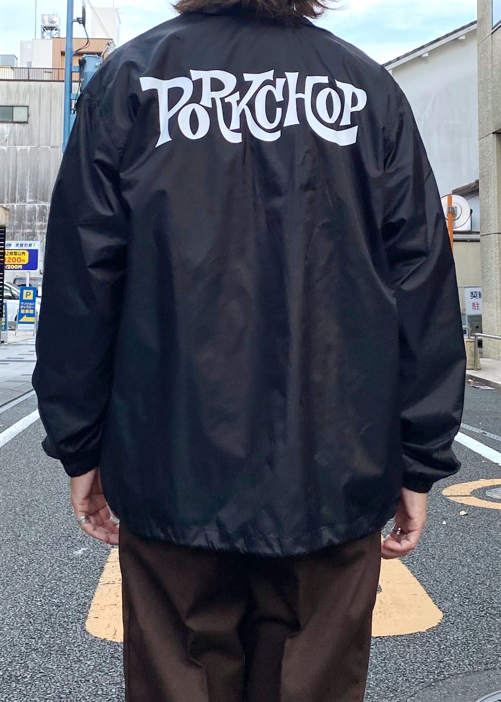 SC LOGO COACH JACKET (BLACK) / SC ロゴ オリジナル コーチジャケット