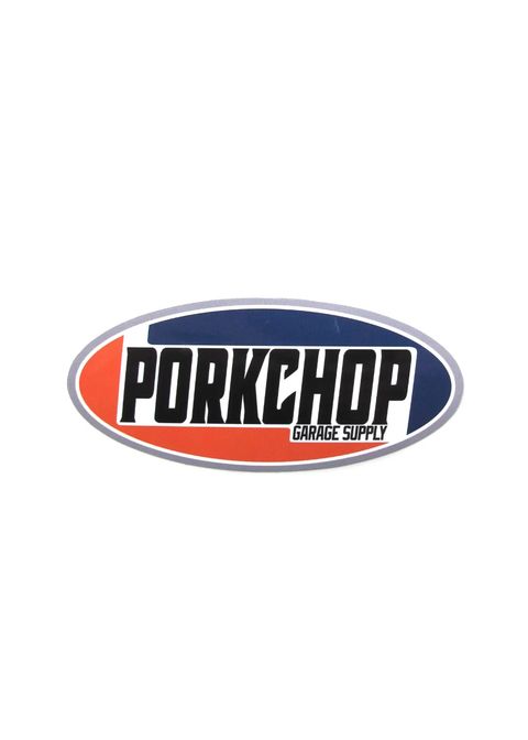 2nd Oval STICKER (NAVY×ORANGE) / ロゴステッカー