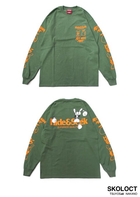 × SKOLOCT L/S Tee-1 (OLIVE DRAB) / スコロクト コラボロンT