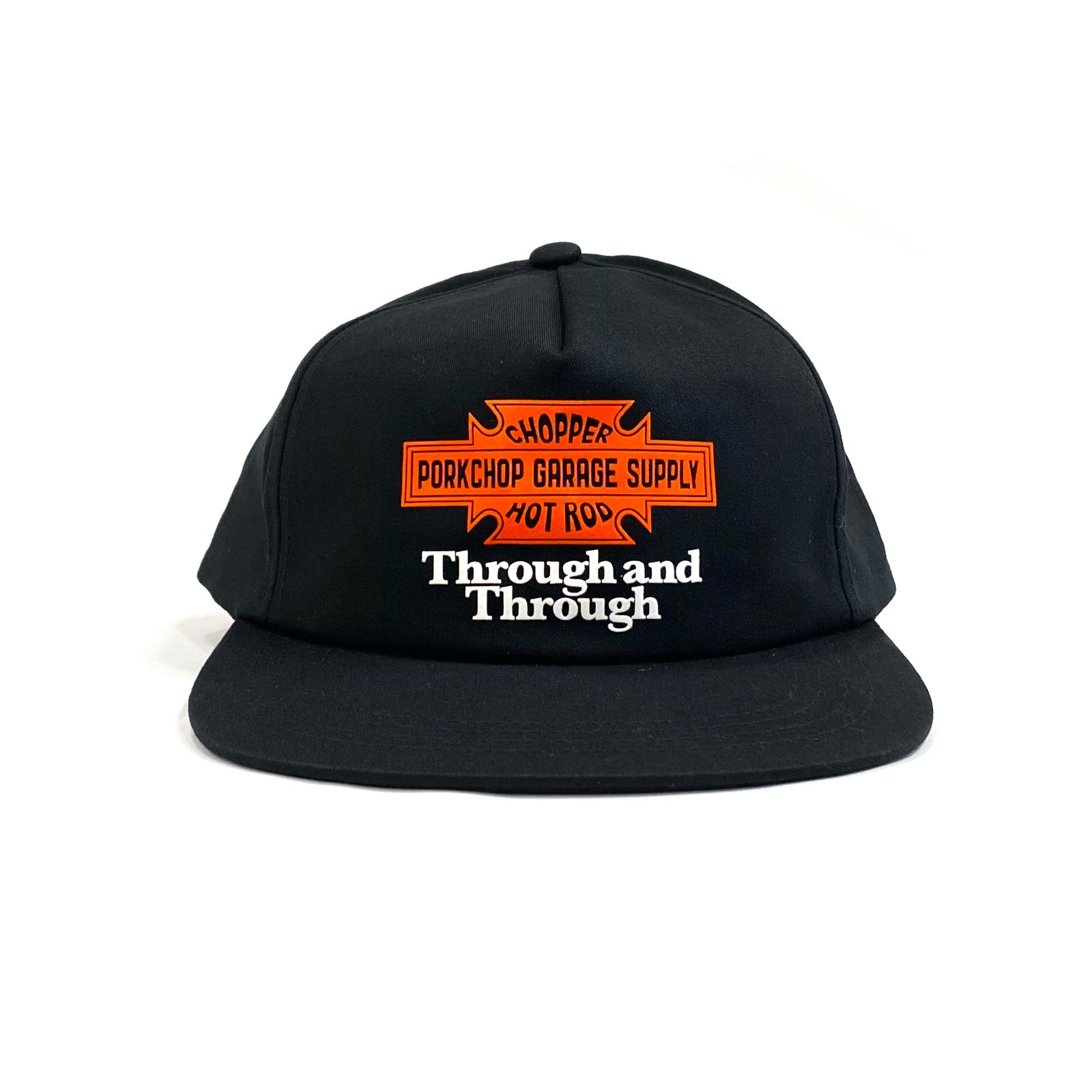 Through and Through CAP (BLACK) / ロゴ プリント キャップ