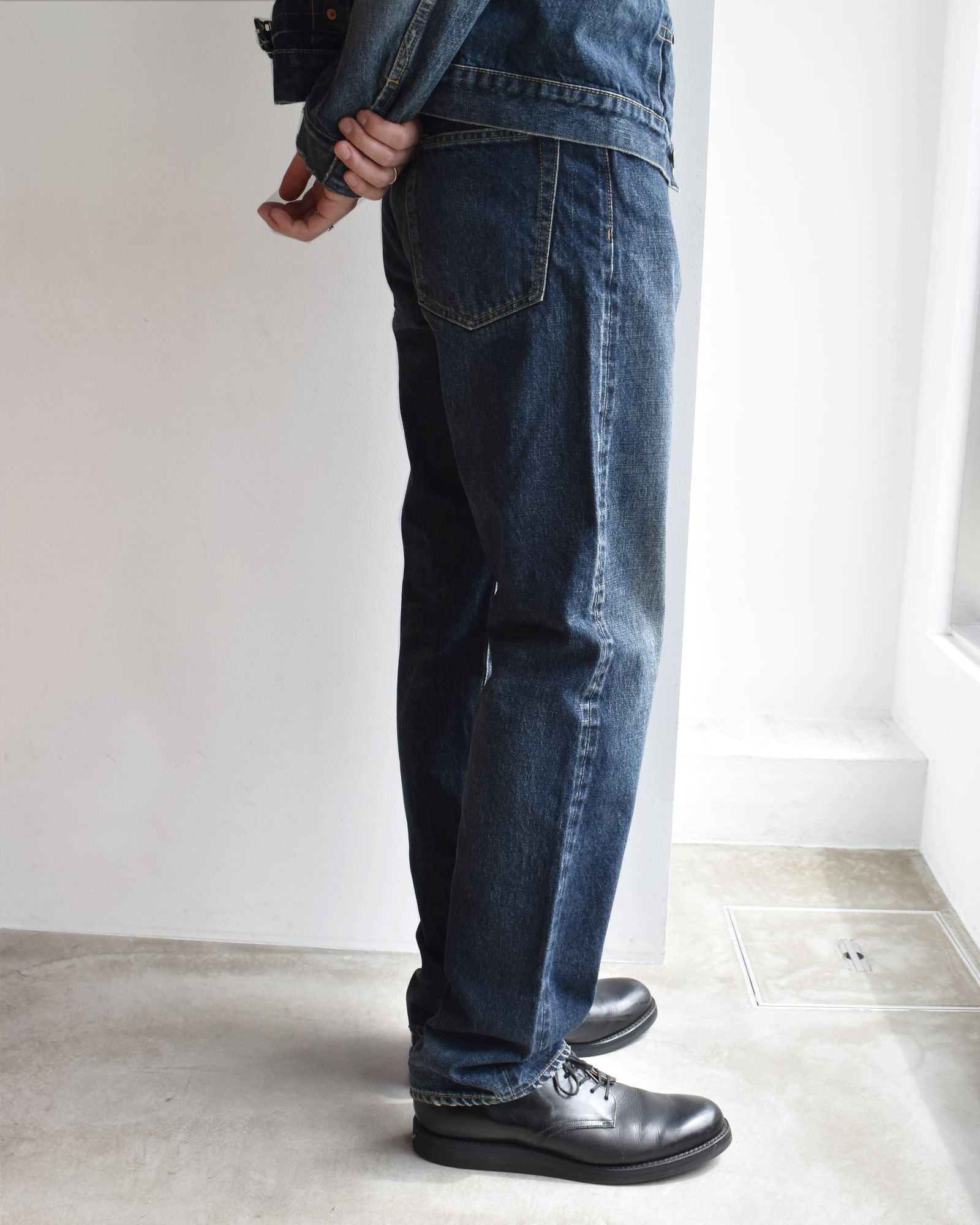 S.Denim Regular Straight Jeans (USD) / ストレート ユーズド デニムパンツ / セットアップ可能