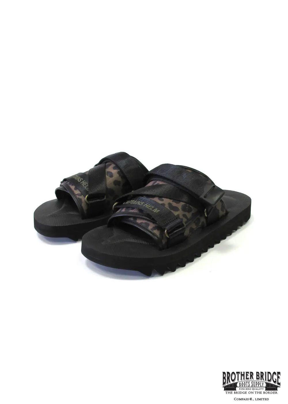 × BROTHER BRIDGE SHARK SOLE W-P SANDAL (LEOPARD) / ブラザーブリッジコラボサンダル