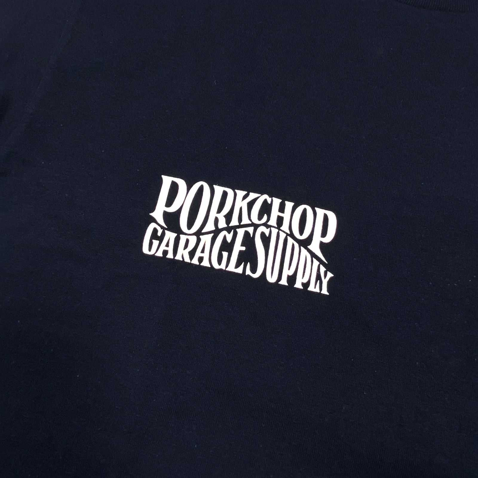 WAVE LOGO L/S TEE (NAVY) / ウェーブ ロゴ ロングスリーブ ポケット Tシャツ