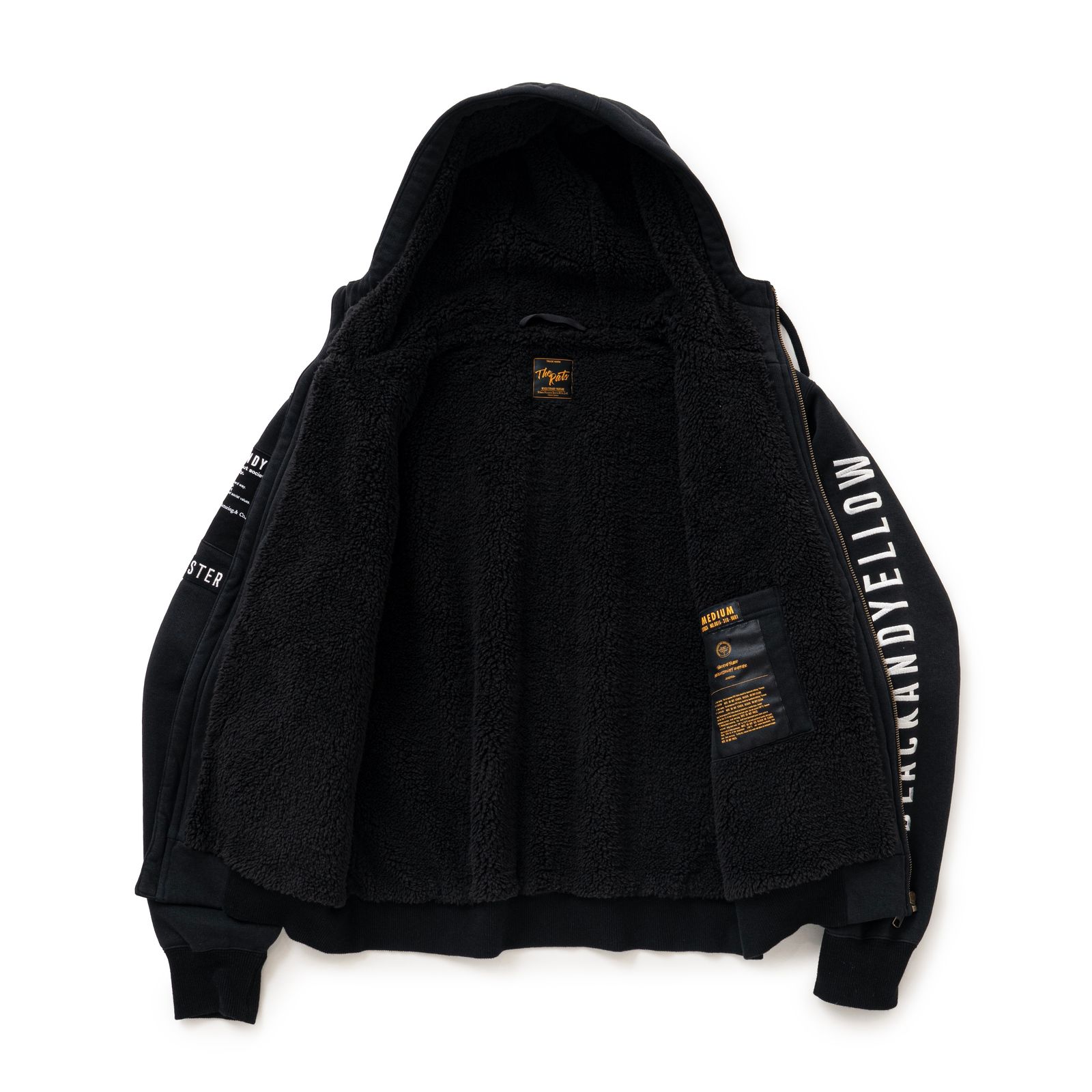 BOA HOODIE (BLACK) / ボア ライナー スウェット パーカー