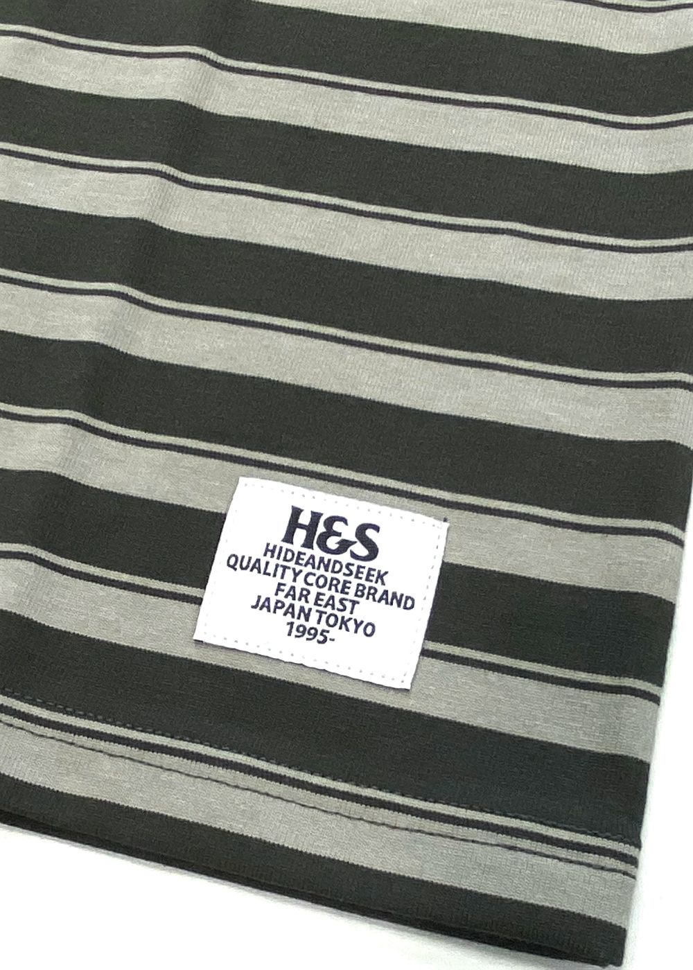 Border L/S Tee (GRAY×CHARCOAL GRAY) / ボーダー ロングスリーブ Tシャツ