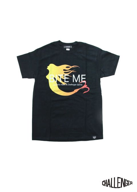 × CHALLENGER BITE ME TEE (BLACK) / チャレンジャー コラボT