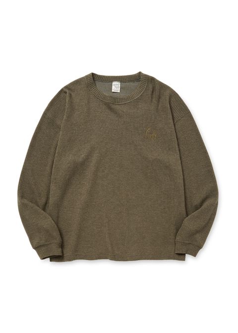 WAFFLE L/S CS (KHAKI) / ワッフル カットソー