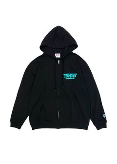 SC LOGO ZIP UP HOODIE (BLACK) / SC ロゴ スウェット ジップパーカー