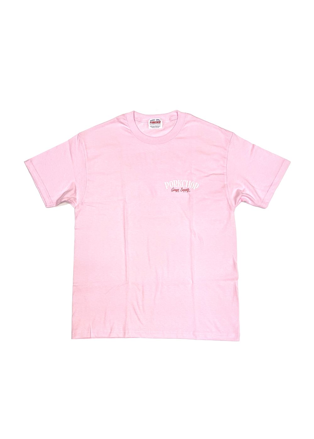 PORK BACK TEE (PINK) / ポークバック ロゴ Tシャツ