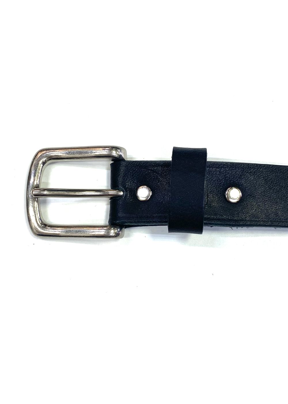 LEATER BELT (BLACK) / レザー ナロー ベルト