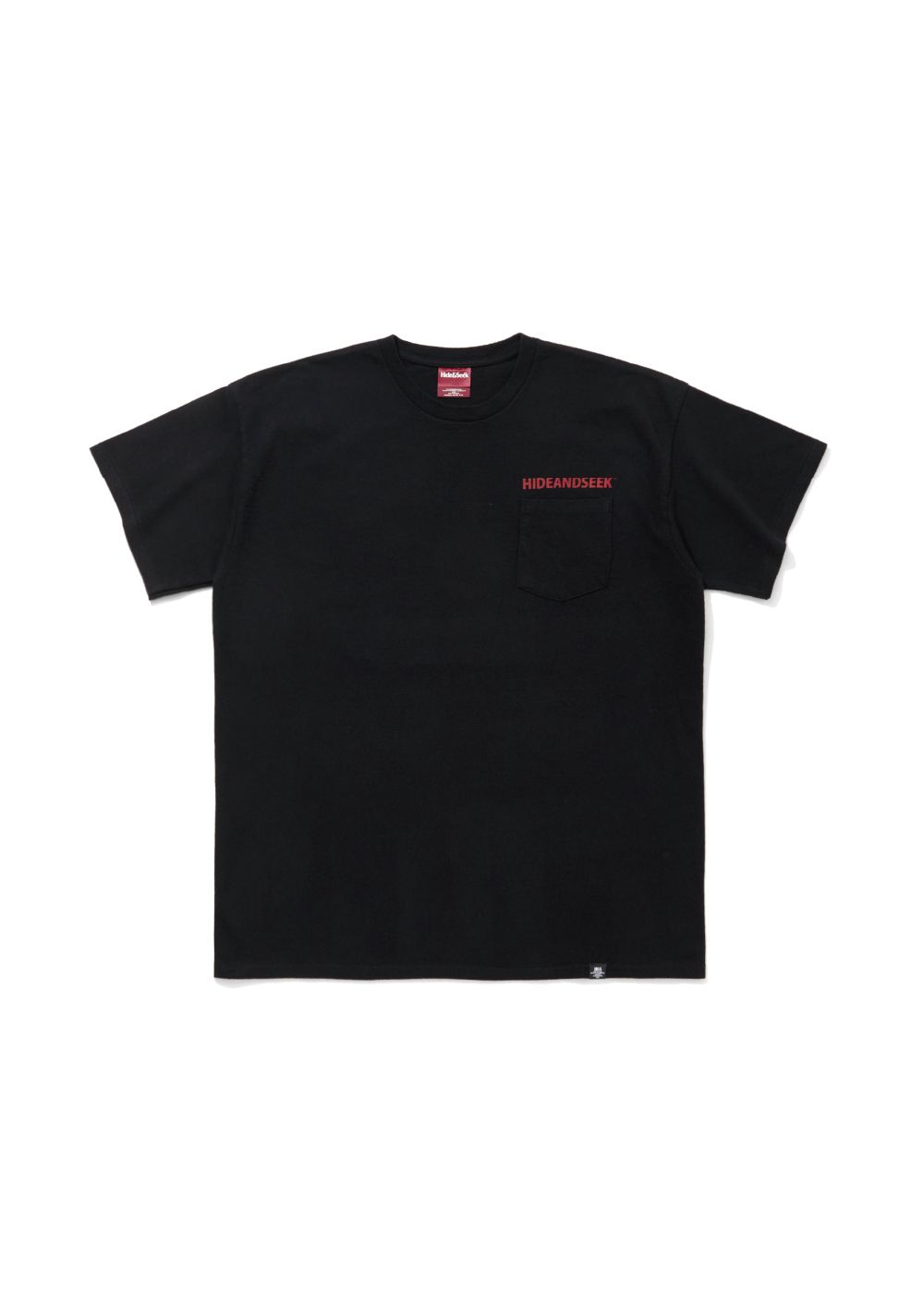 Pocket S/S Tee (BLACK) / ロゴ プリント ポケット Tee