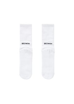 PACK LOGO SOCKS "LARRY" (WHITE) / 2パック ロゴ ソックス