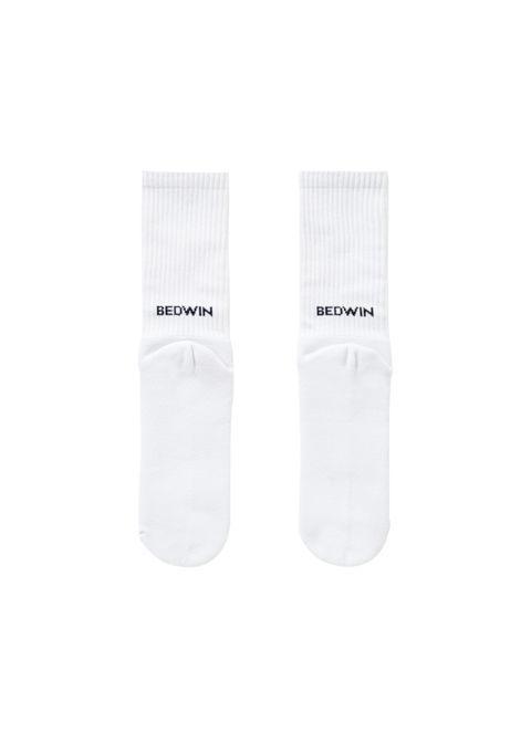 PACK LOGO SOCKS "LARRY" (WHITE) / 2パック ロゴ ソックス