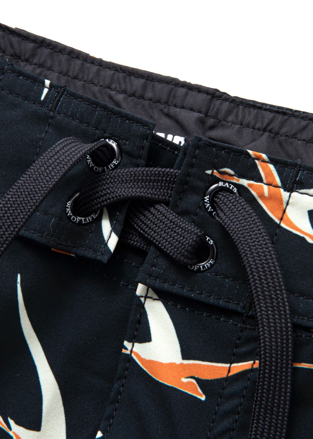 フラットヘッド パンツ　アイアンハート ウエストライド バズリクソンズ RATS RATS - 【ラスト1点】BIRD SURF SHORTS (BLACK) / 水陸両用