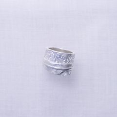 Feather Ring 1 (SILVER) / フェザー&唐草コンビリング