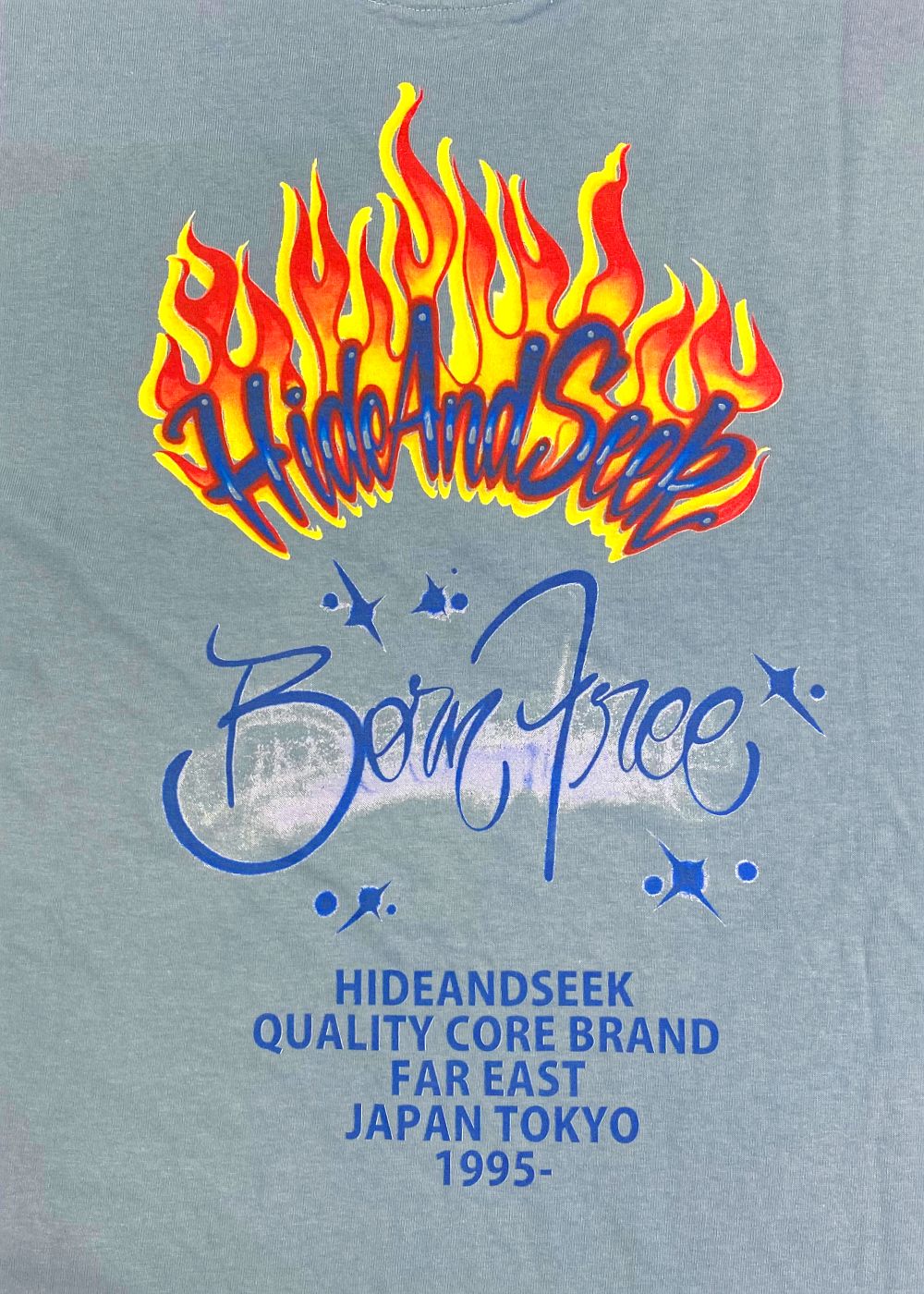 Flame S/S Tee (SAX) / フレイム プリントTee