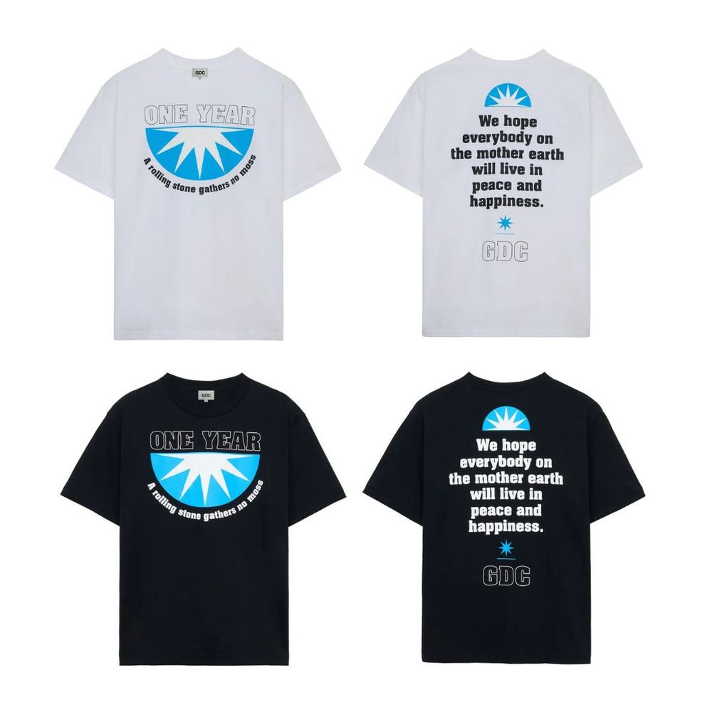 GDC 新作販売告知 / ブランド再始動から一周年を記念したスペシャルTシャツが発売！