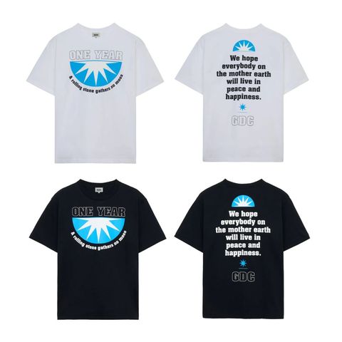 GDC 新作販売告知 / ブランド再始動から一周年を記念したスペシャルTシャツが発売！