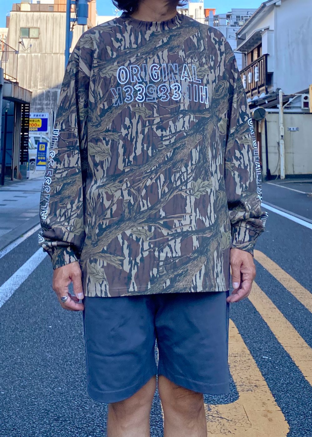 Original L/S Tee (CAMO) / 西浦徹 コラボ ロンT