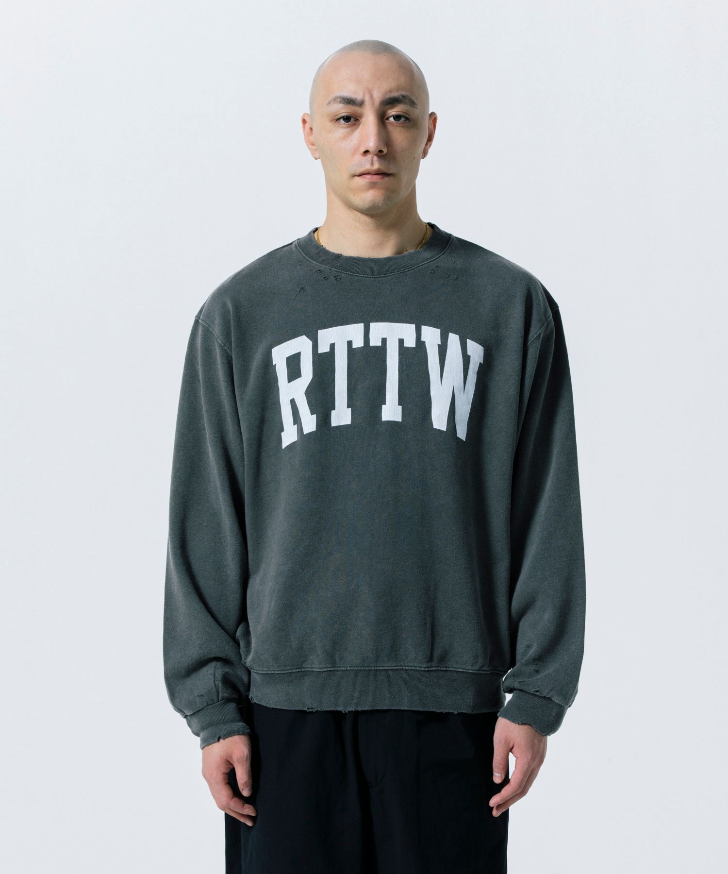 RTTW SWEATER (BLACK) / ピグメント スウェット