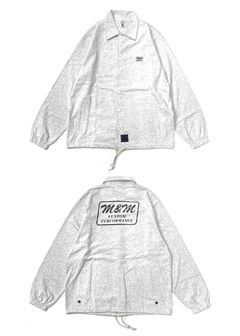 COTTON JERSEY JACKET (ASH) / コットン 天竺 コーチジャケット