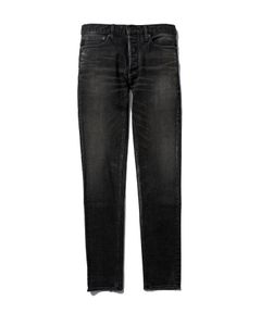 S.Slim STR 5pocket USD (BUD) / スーパースリム ユーズドブラック デニムパンツ