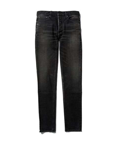 S.Slim STR 5pocket USD (BUD) / スーパースリム ユーズドブラック デニムパンツ