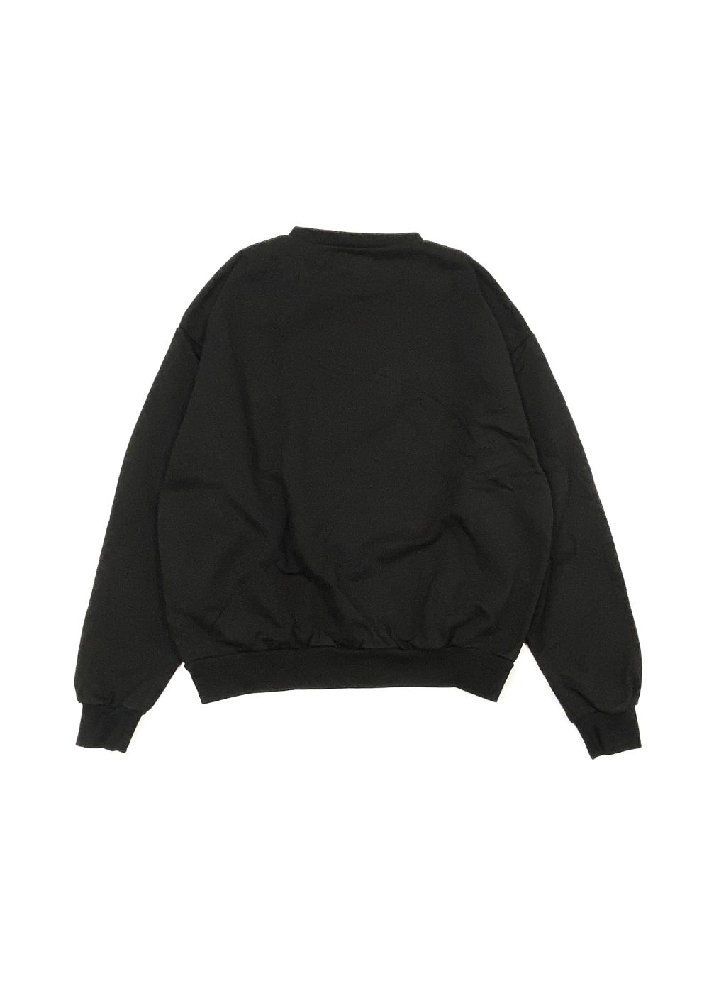 College Sweat Shirt (BLACK) / オリジナル セットアップ クルーネック スウェット / セットアップ可能