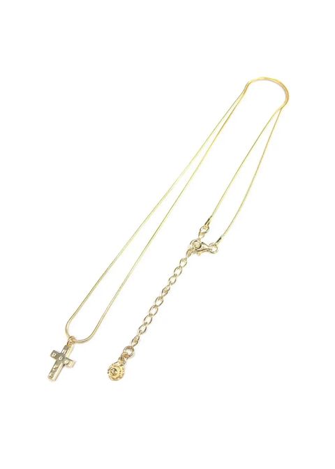 CHAIN ROSARIO (GOLD) / ロザリオ スネークチェーンネックレス