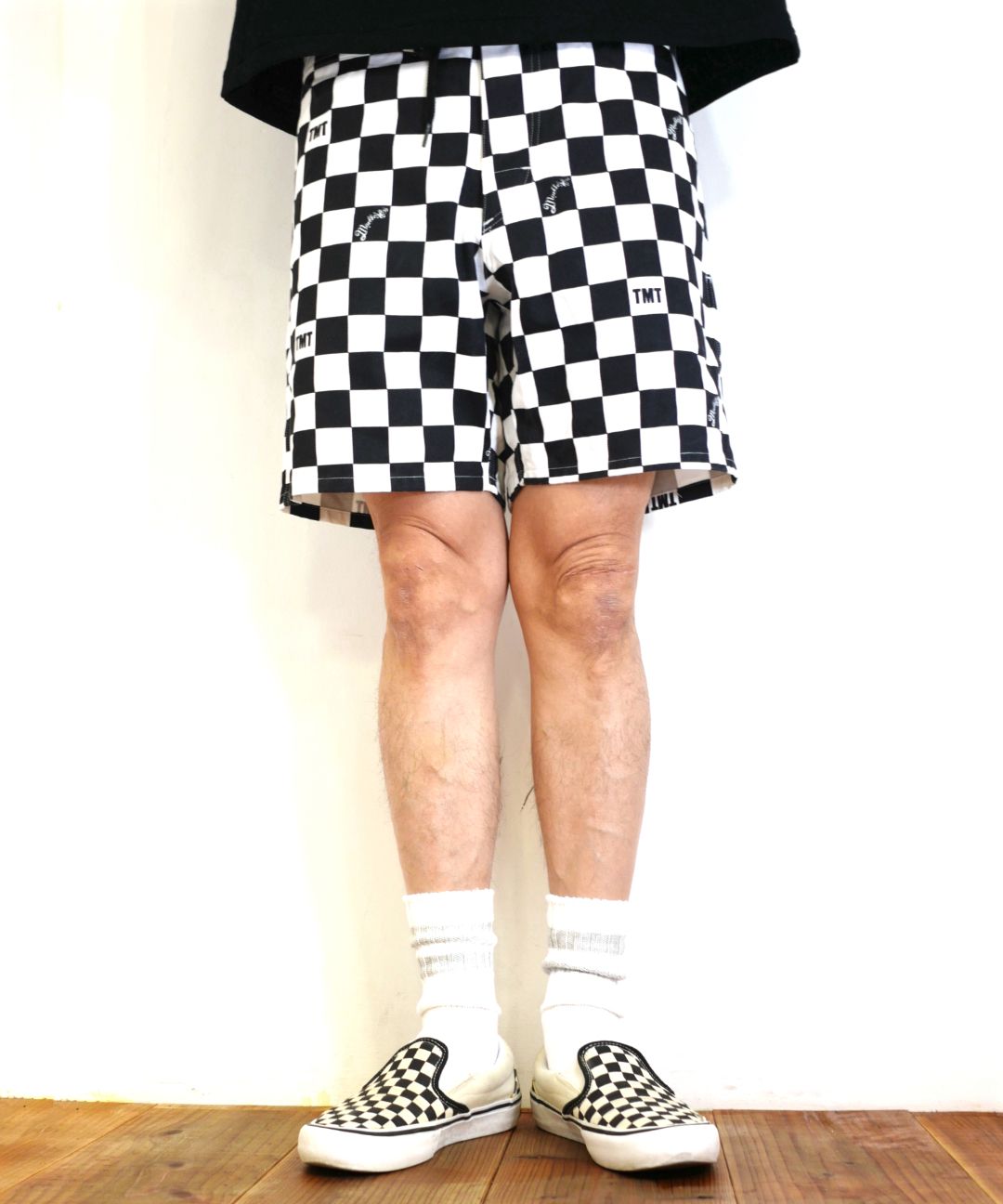 Marbles - TMT×Marbles Walkway CHECKER SHORTS (WHITE) / ティーエム