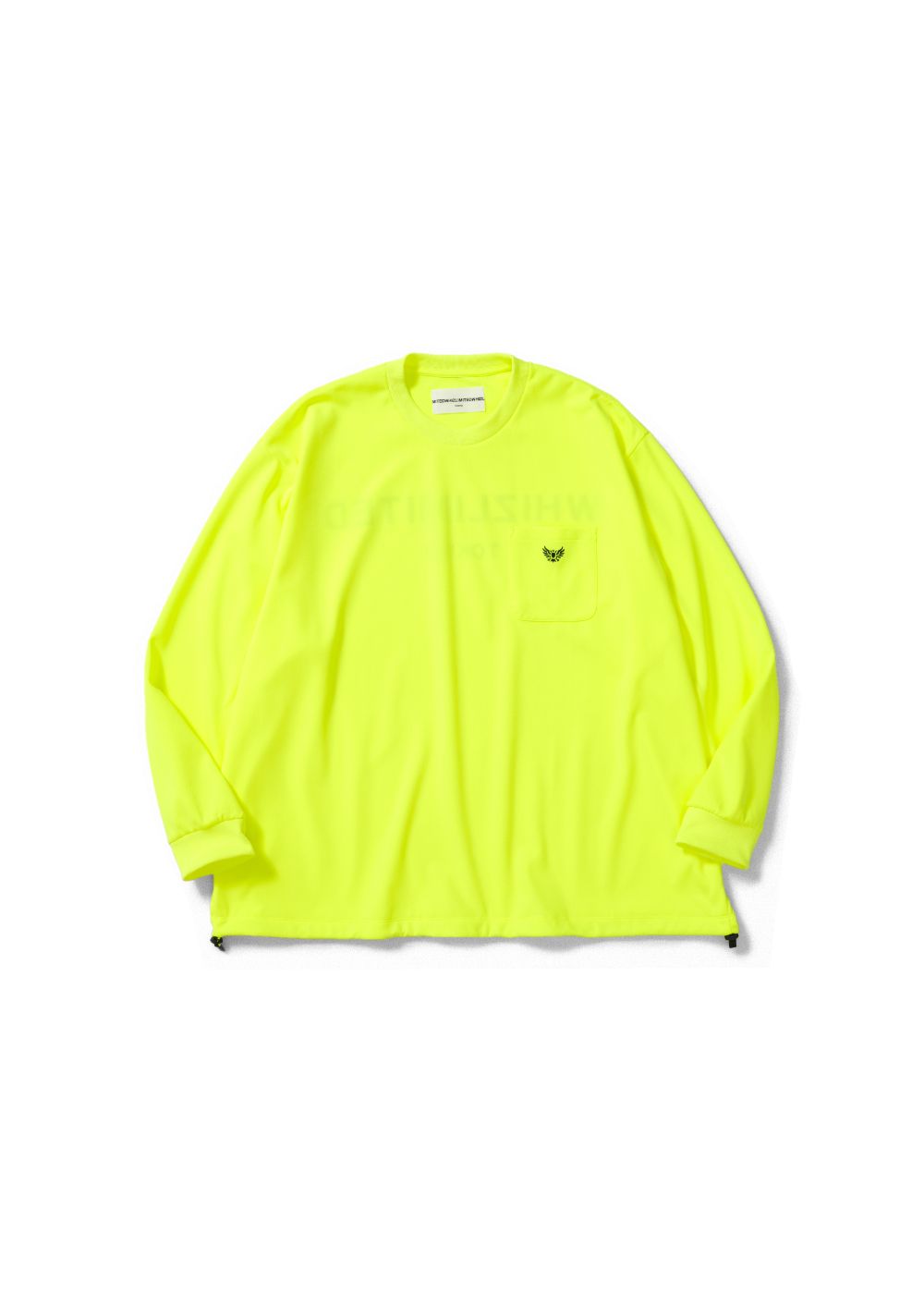 【ラスト1点】UPF L/S TEE (YELLOW) / UVカット ロゴ プリントTシャツ