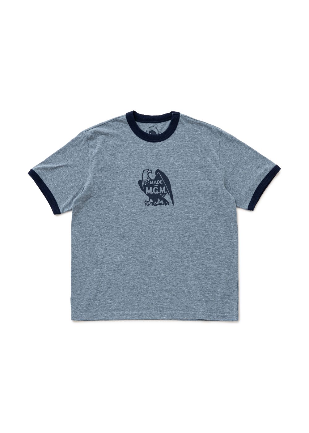 TRIM TEE (HEATHER NAVY) / トリム Tシャツ