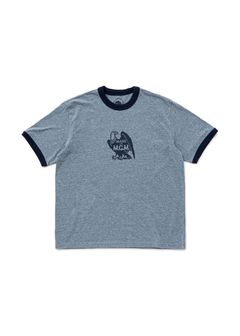 TRIM TEE (HEATHER NAVY) / トリム Tシャツ