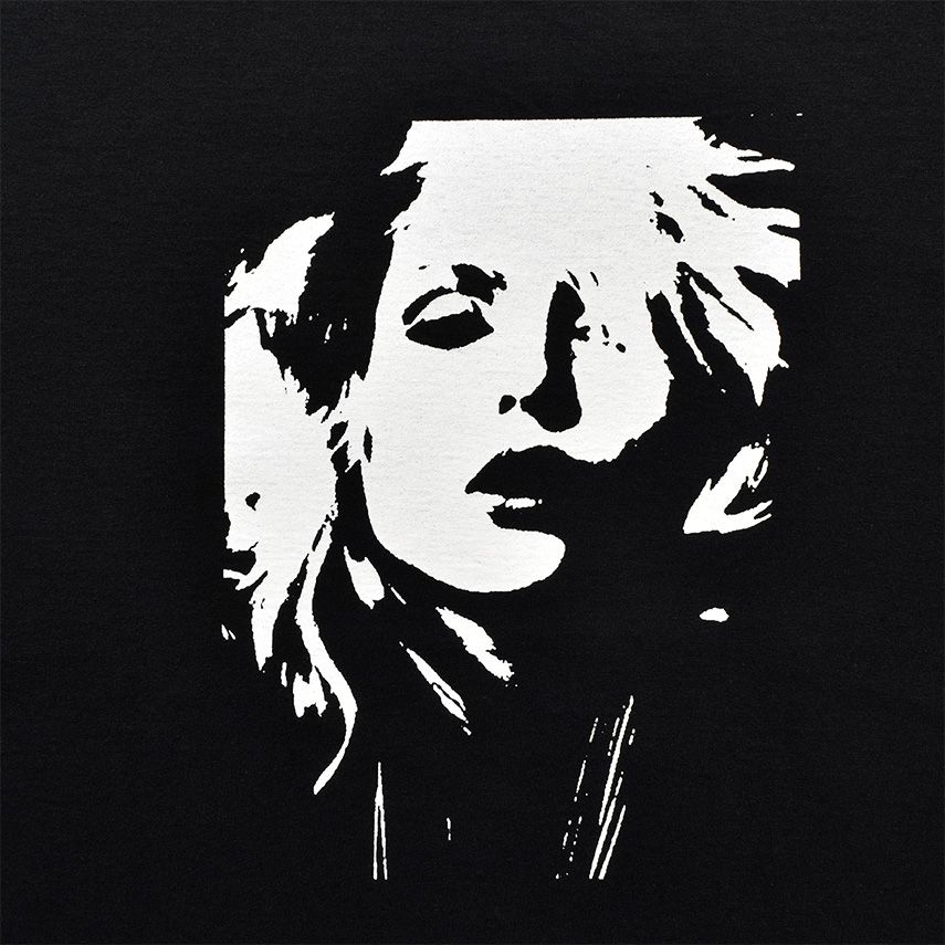 Monochrome Two tone Face Crewneck T-SH  (BLK) / オリジナル プリント Tシャツ