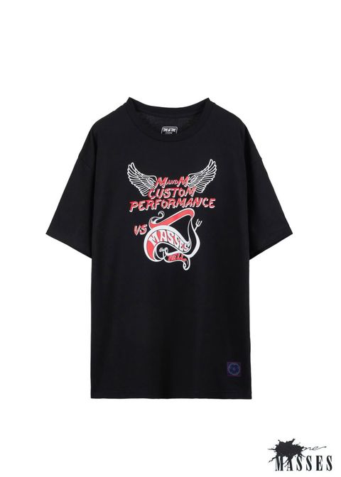 【ラスト1点】×MASSES T-SHIRT HELL (BLACK) / マシス コラボレーション プリントT