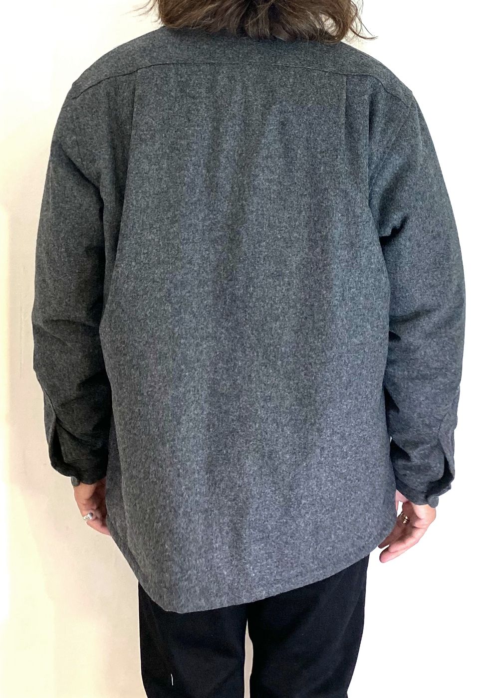 PENDLETON Wool Quiltliner Open Collar SH (GRY) / ペンドルトン コラボ オープンカラー ウール シャツ ジャケット