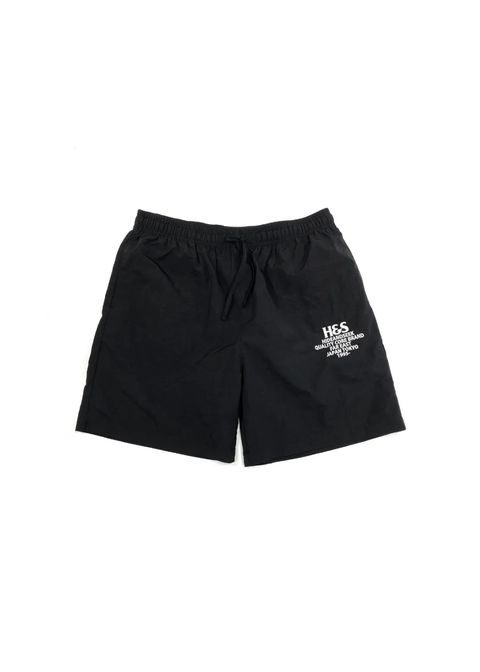Nylon Easy  Short (BLACK) / ロゴ刺繍 イージーショーツ