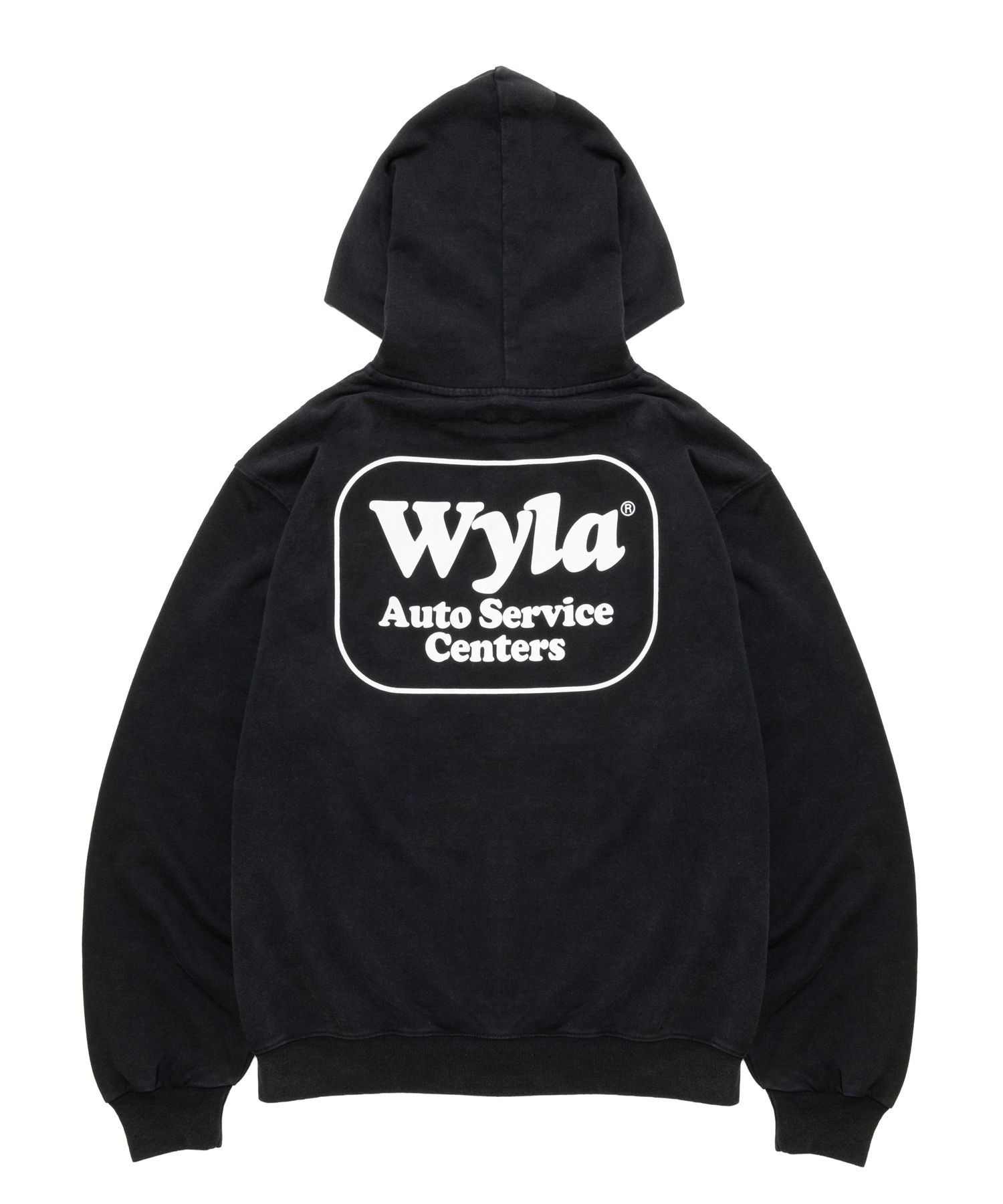 WYLA ZIP HOODIE (BLACK) / ピグメント スウェット ジップ パーカー