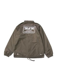 LOOPHOLE 20th ANNIVERSARY PRINT WINDBREAKER (SEAL BROWN) / ループホール20周年記念 コーチジャケット
