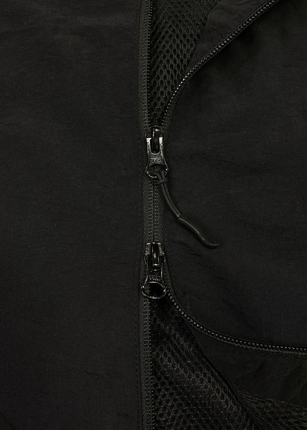 PORK BACK NYLON JKT (BLACK) / ポークバック ナイロン トラック ジャケット