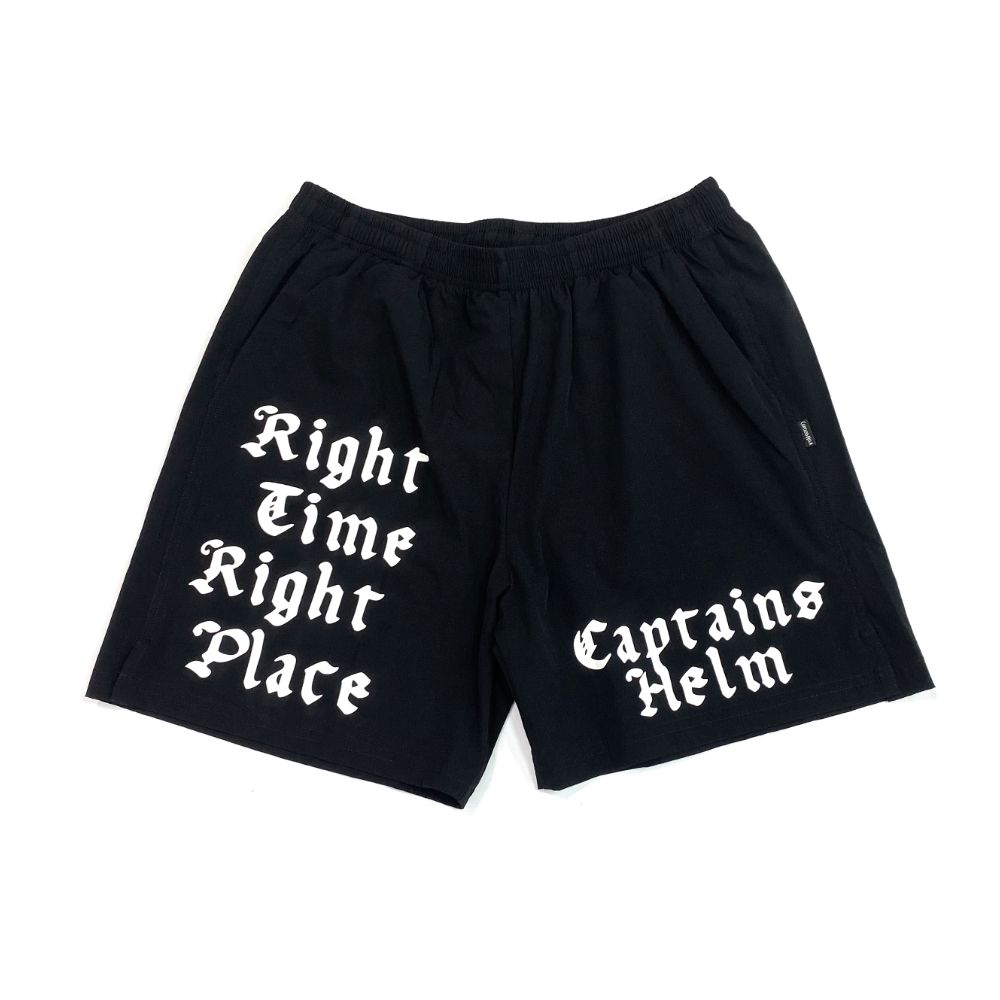 CAPTAINS HELM - ACTIVE DRY EASY SHORTS (BLACK) / プリント 
