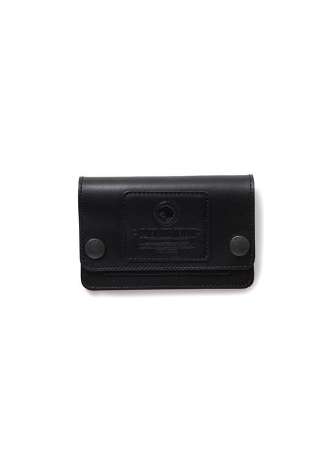 SHORT LEATHER WALLET (BLACK) / ショート レザー ウォレット