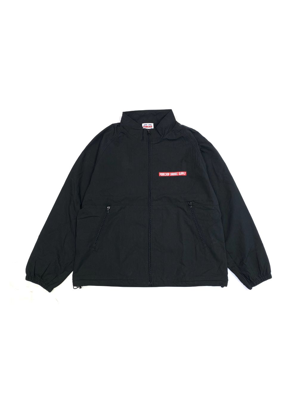 BAR&SHIELD TRACK JKT (BLACK) / バー&シールド ナイロン トラック ジャケット