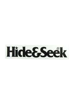 H&S STICKER (L) (WHITE) / ロゴステッカー (Lサイズ)